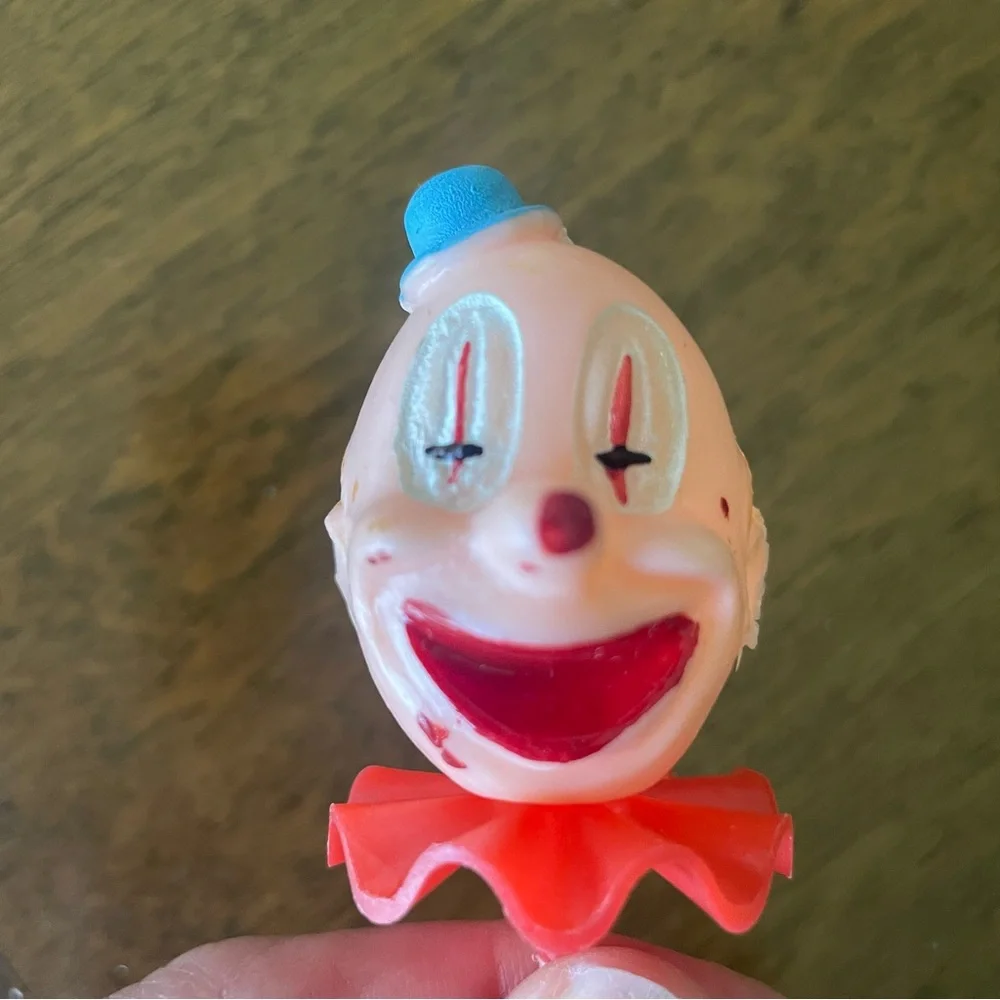 Vintage Derby Clown Cupcake Cake Topper 10 Count Party Decoration Supply Lot Set